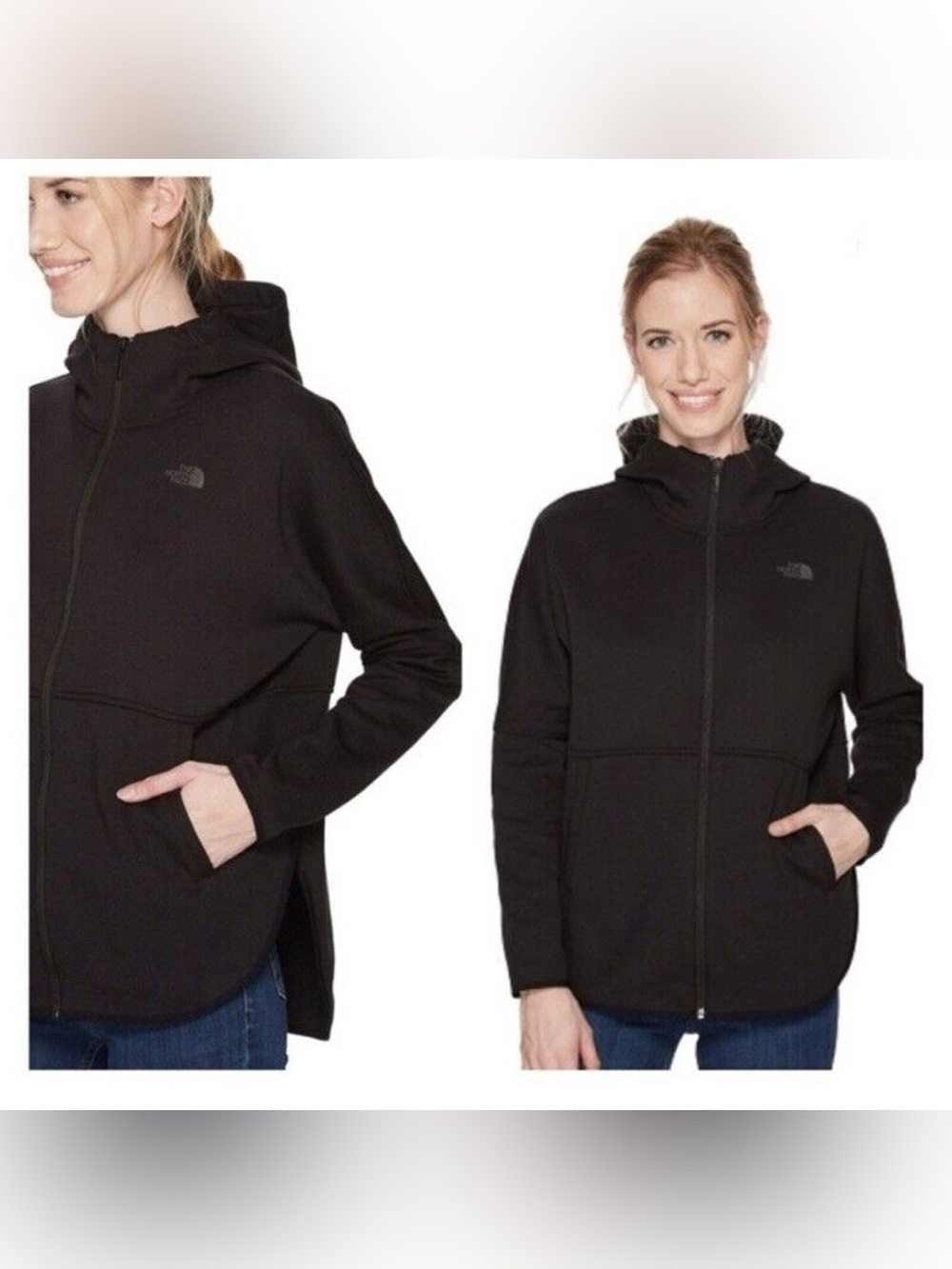 The North Face Slacker Black Hooded Full-Zip Sweatshirt